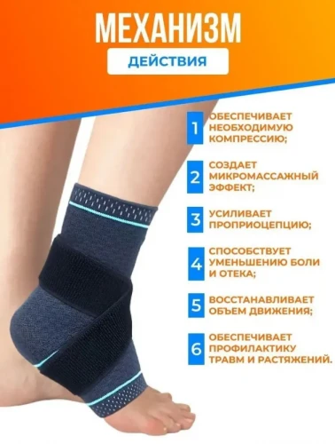 TALUS Бандаж на голеностопный сустав с доп.фиксацией ГС-648