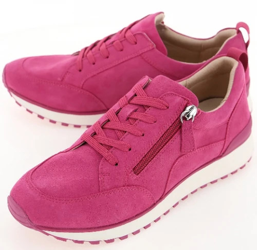 Caprice Ботинки на шнурках женские арт.9-23702-42-542 Fuchsia suede