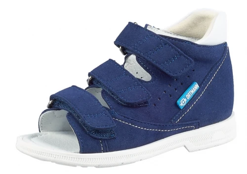 Детские ортопедические сандалии ORTMANN Kids Stenly 7.44.2 темно-синий, замша