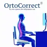 ORTOCORRECT Подушка анотом. для сидения Квадрат с отверствием ,без эф.пам.