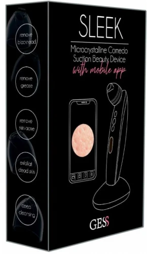 Джессмаркет Sleek Прибор для вакуумной чистки, массажа и микродермабразии лица GESS-145