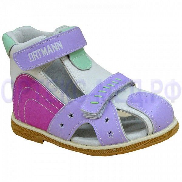Детские ортопедические сандалии ORTMANN Kids Tonton 7.45.2 розовый/микс