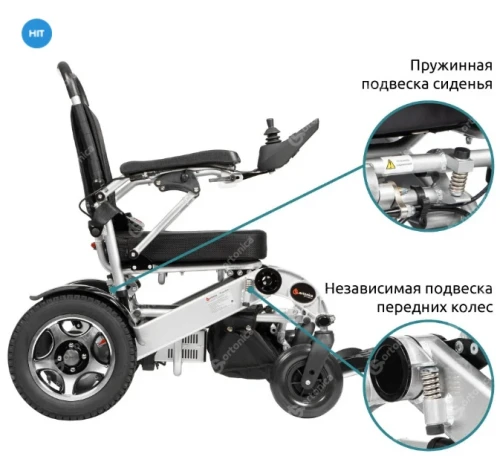 ORTONICA Инвалидная коляска с электроприводом Pulse 640 18" PP