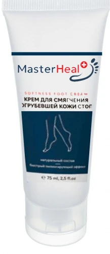 MasterHeal Крем для смягчения огрубевшей кожи стоп с мочевиной,75 мл