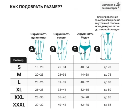 АКЦИЯ !!! VENOTEKS COMFORT Изделия компрессионные: Чулки, арт. 2C202