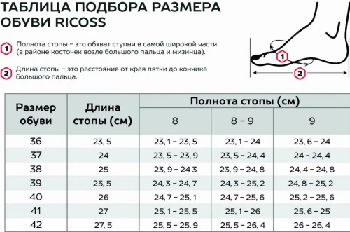 Ricoss Полуботинки женские арт. 8122414/58 светлый беж